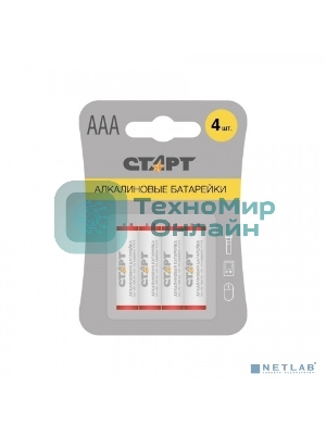Батарейки СТАРТ LR03-BL4 40/720 (4 шт)