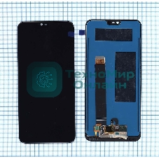 Дисплей для Nokia 7.1 черный