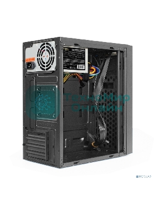 Компьютерный корпус Minitower ExeGate BAA-113-AAA350 (mATX, БП AAA350 с вент. 8см, 2*USB, аудио, черный)