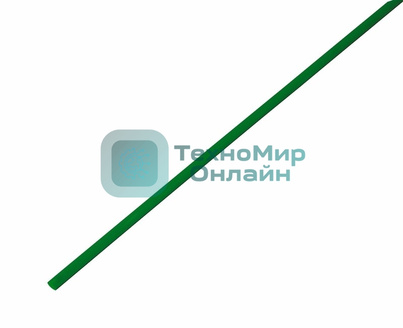 Термоусадочная трубка Rexant 2,5/1,25 мм, зеленая, упаковка 50 шт. по 1 м