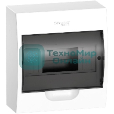 Бокс ОП EASY9 навесн. с прозрачной дверью 1ряд 8мод. SchE