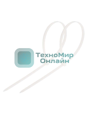 Хомут кабельный Rexant 4.8х350 нейл. белый (уп. 100 шт)
