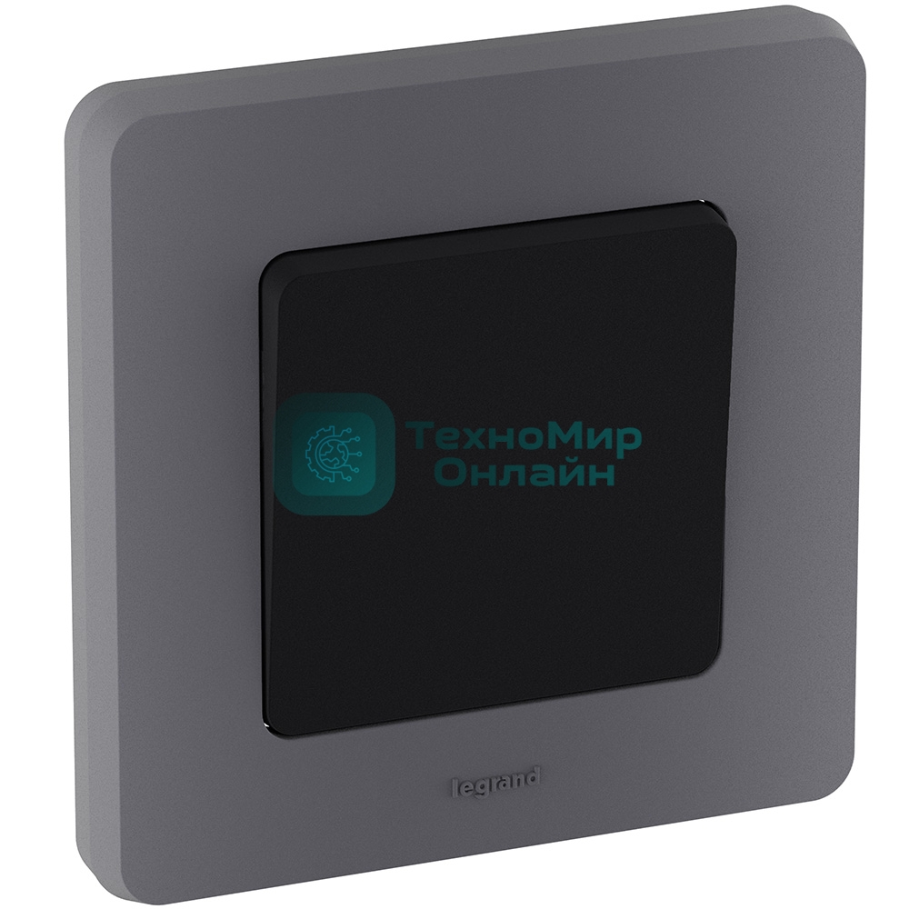 Рамка 1 пост. дымчатый Inspiria