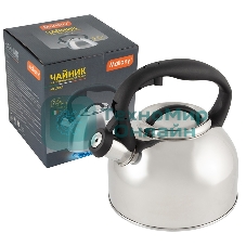 Чайник для плиты из нерж стали со свистком MALLONY Melodia (зеркальная полировка) 2,5 л