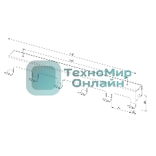 Вешалка Rexant навесная на дверь, 6 крючков, белый