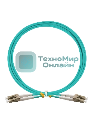 Патч-корд волоконно-оптический ExeGate FC-D-503-LC-LC-2M-LSZH (Шнур ВО MM 50/125 (OM3), LC/UPC-LC/UPC, Duplex, LSZH, 2м)