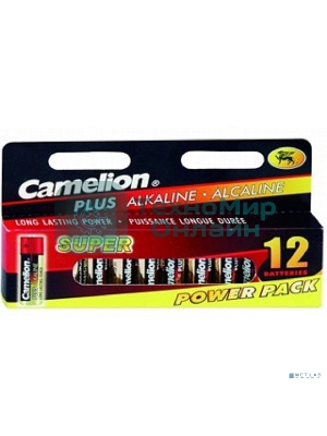 Батарейка Camelion LR 6 Plus Alkaline BLOCK-12 (LR6-HP12, 1.5В)