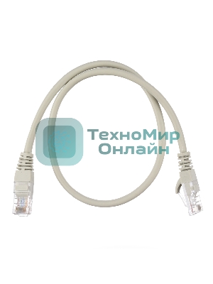 Кабель GoPower PATCH RJ-45(M)-RJ-45(M) 00-00029033 0.5M серый