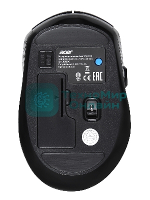 Мышь беспроводная Acer OMR070 черный, 1600 dpi, радиоканал, Bluetooth, USB, кнопки - 6