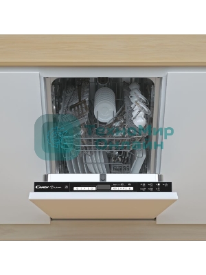 Встраиваемая посудомоечная машина Candy CDIH 2D1047-08 Узкая, 81.5х44.86х55 см, 10 комплектов, 7 программ, 47 дБ