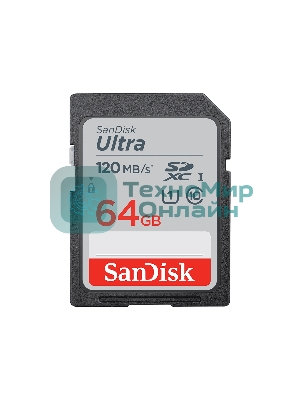 Флеш карта SDXC 64Gb UHS-I SDSDUNR-064G-GN3IN SANDISK