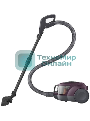 Пылесос LG VC5420NHTCW фиолетовый, 380/2000 Вт, уборка сухая, пылесборник контейнер 1.3 л