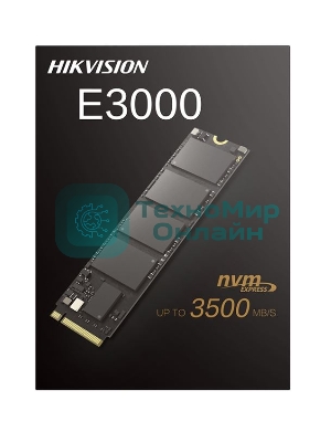 Накопитель SSD Hikvision E3000, 256Gb, PCIe 3.0 x4, M.2 2280, NVMe, R/W 3230/1240