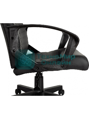 Кресло Бюрократ CH-480LT черный, экокожа