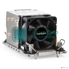 Кулер для процессора ExeGate ESNK-P0078AP4.PWM.2U.4189.Cu серебристый, 60 мм, алюминий/медь, 8000 об/мин, 54.3 дБ, 4 pin, 300 Вт, 66.3 мм
