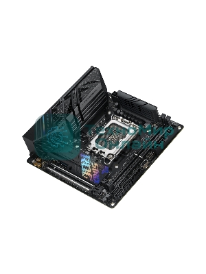 Материнская плата ASUS ROG STRIX B760-I GAMING WIFI, LGA 1700, Intel B760, 2xDDR5, 4xSATA, 2xM.2, 1xPCIe 5.0 x16, 1xHDMI, 1xDP, 1x 2.5Gb LAN, 3xUSB-A 2.0, 3xUSB-A 3.2 Gen 1, 1xUSB-C 3.2 Gen 1, 1xUSB-C 3.2 Gen 2x2, 5x3.5 мм, 7.1, Mini-ITX