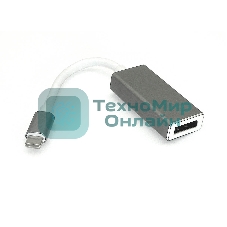 Адаптер Type-C на DisplayPort, серый