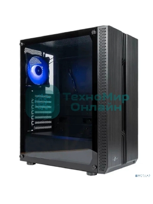 Компьютерный корпус ATX Eurocase A31 ARGB черный без БП закаленное стекло USB 3.0