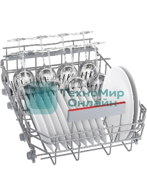 Встраиваемая посудомоечная машина Bosch SPV6EMX65Q, серебристый, 44.8 см, 10 компл., 45 дБ, класс A+