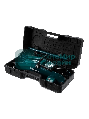 Домкрат гидравлический подкатной Сибртех 2т, 127-330 мм, в пластиковом кейсе