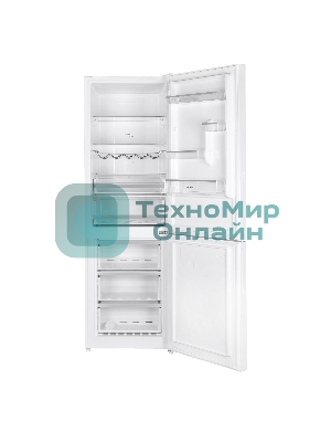 Холодильник Maunfeld MFF185NFW Inverter белый двухкамерный 240/100 л морозилка снизу, No Frost