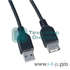 Кабель PERFEO USB2.0 A вилка - А розетка, 0,5 м. (U4501)