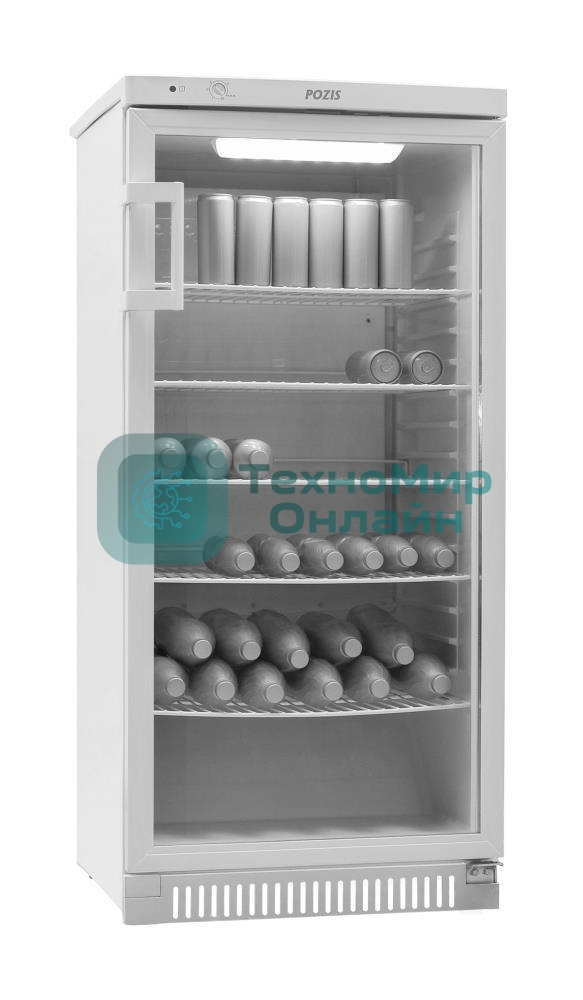 Холодильник-витрина Pozis Свияга 513-6 серебристый однокамерный 250л, капельная система