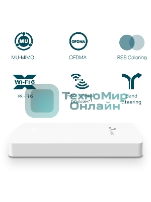 Точка доступа TP-Link EAP615-Wall AX1800 10/100/1000BASE-TX
