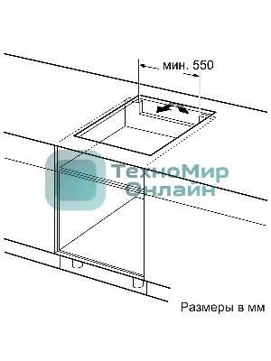 Индукционная варочная панель Bosch Serie 4 PUE611BB5E, индукционные, независимая, черный