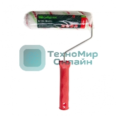 Валик Сибртех Эмали, 180 мм, ворс 12 мм, D 36 мм, D ручки 6 мм, полиамид, полиакрил