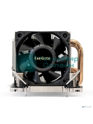 Кулер для процессора ExeGate ESNK-P0078AP4.PWM.2U.4189.Cu серебристый, 60 мм, алюминий/медь, 8000 об/мин, 54.3 дБ, 4 pin, 300 Вт, 66.3 мм