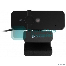 Веб-камера Oklick/Оклик OK-C21FH черный 2Mpix (1920x1080) USB2.0 с микрофоном