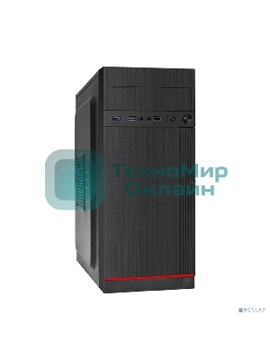 Компьютерный корпус Miditower ExeGate AA-442U2 (ATX, без БП, 1хUSB+2хUSB 3.0, аудио, черный)