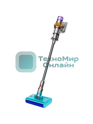Пылесос вертикальный Dyson V15s Detect Submarine (448798-01) серый, питание от аккумулятора, 240 Вт, уборка влажная/сухая, пылесборник 0,76 л, работа от АКБ max 60 мин.