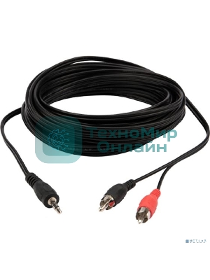 Шнур Rexant Стерео 3,5мм - 2 RCA, 5м