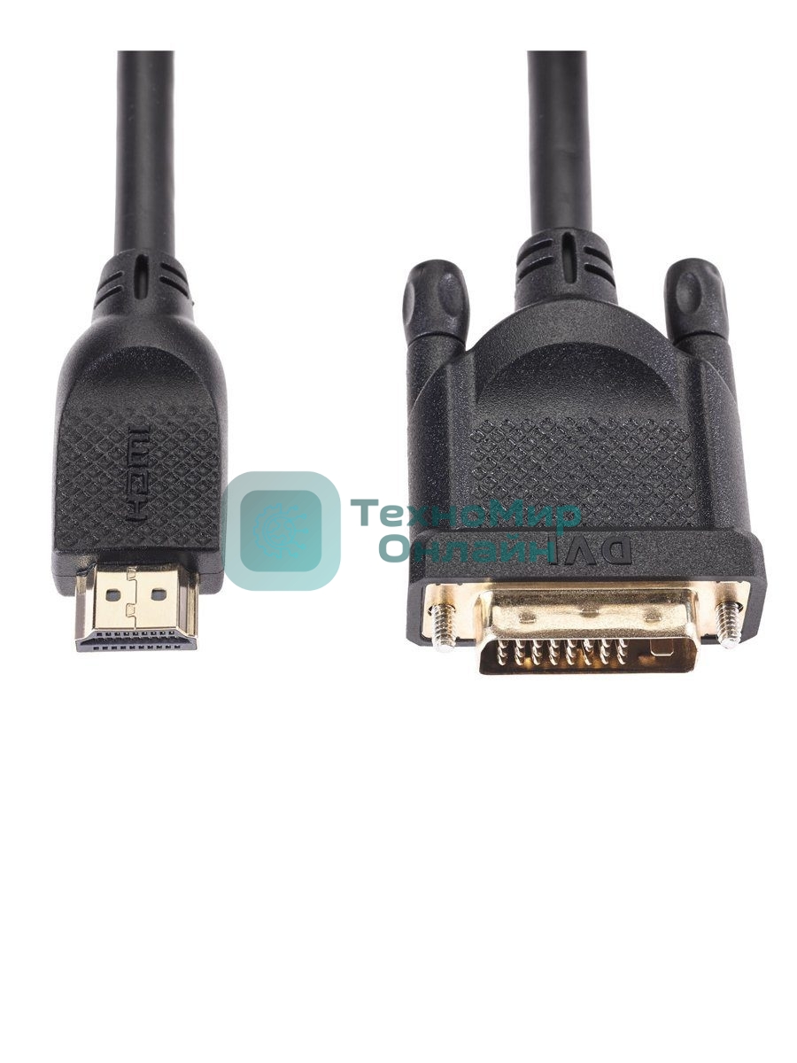 Кабель HDMI AM/DVI(24+1)M, 10м, CU, 1080P@60Hz, 2F, VCOM