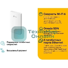 Точка доступа TP-Link EAP615-Wall AX1800 10/100/1000BASE-TX