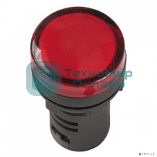 Арматура светосигнальная AD-16DS 24В AC/DC красн. IEK BLS10-ADDS-024-K04-16