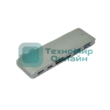 Адаптер сдвоенный Type-C на USB 3.0*2 + Type-C* 2 + SD/TF для MacBook, серый