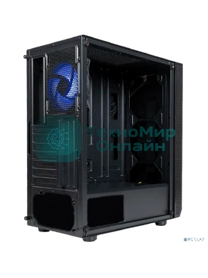 Компьютерный корпус ATX Eurocase A31 ARGB черный без БП закаленное стекло USB 3.0