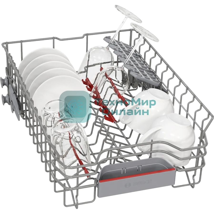 Встраиваемая посудомоечная машина Bosch SPV6EMX65Q, серебристый, 44.8 см, 10 компл., 45 дБ, класс A+