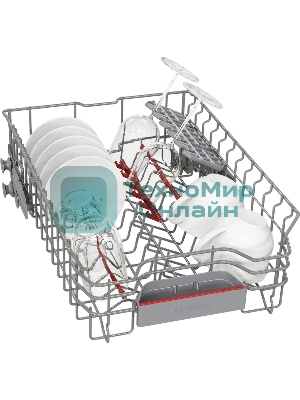 Встраиваемая посудомоечная машина Bosch SPV6EMX65Q, серебристый, 44.8 см, 10 компл., 45 дБ, класс A+