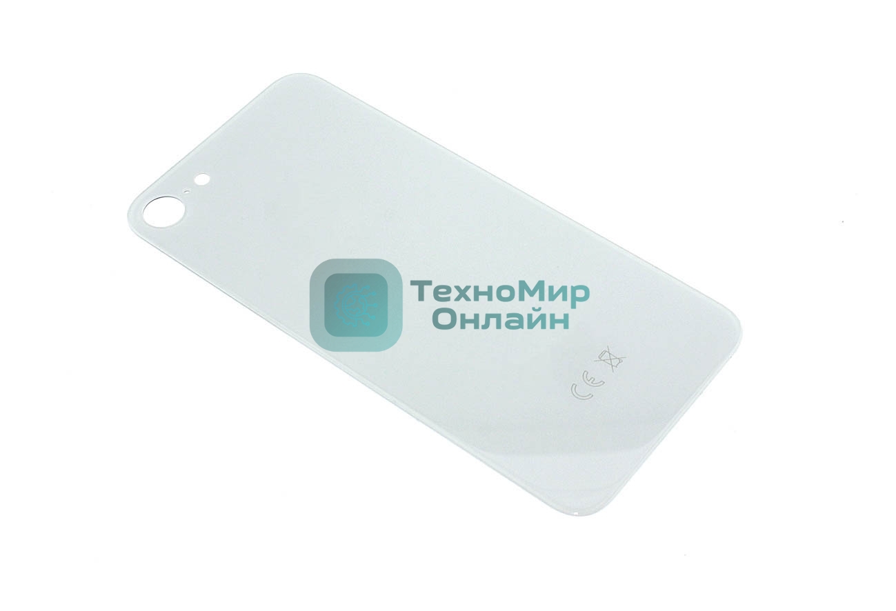 Задняя крышка (стекло) для iPhone 8 серебристый