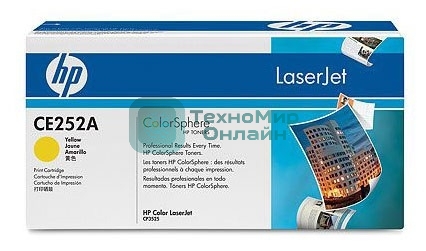Картридж лазерный HP CE252A желтый для CLJ CM3530/CP3525 7000 стр.