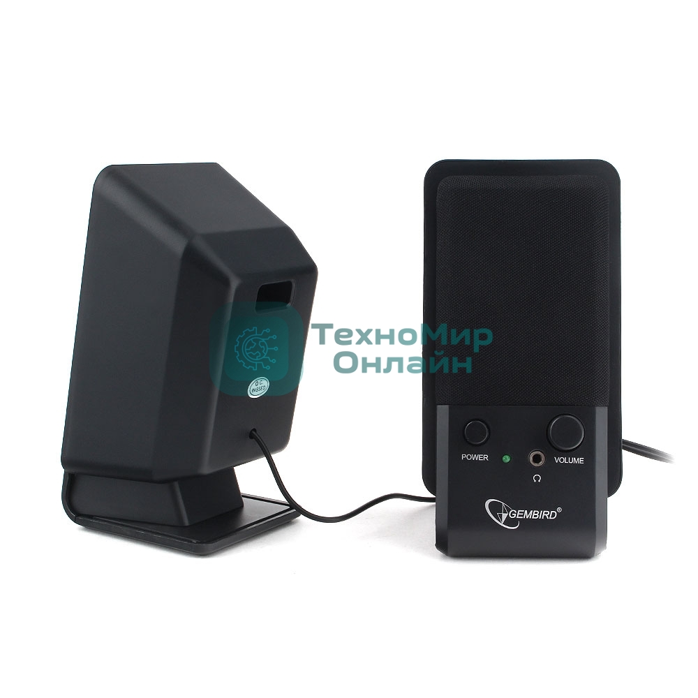 Акустическая система Gembird SPK-510, черный, 6 Вт, рег. громкости, разъем для наушников,USB-питание