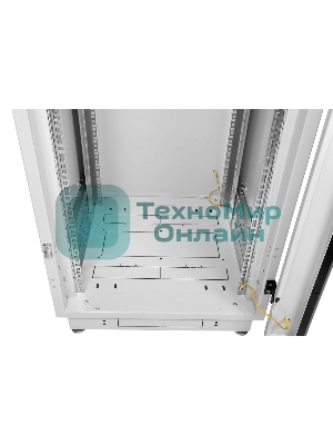 Шкаф телекоммуникационный напольный 33U (600x800) дверь стекло, черный (ШТК-М-33.6.8-1ААА-9005)