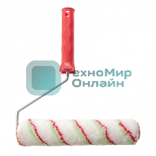 Валик Сибртех Эмали, 250 мм, ворс 12 мм, D 36 мм, D ручки 6 мм, полиамид, полиакрил