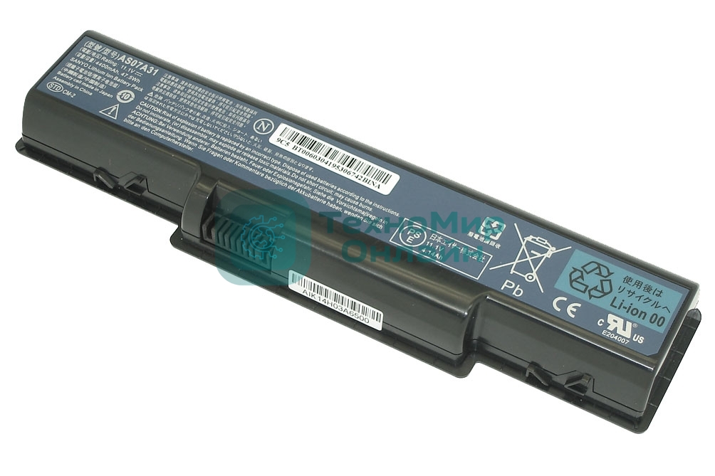 Аккумуляторная батарея для ноутбука Acer Aspire 4710 4400mah черный