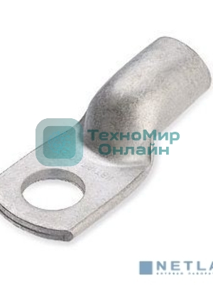 Наконечник медный КВТ ТМЛ 4-6-3 (опрес.) луженый 40827