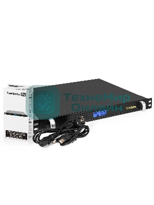 Источник бесперебойного питания ExeGate 1U ServerRM UNL-1000.LCD.AVR.6C13.RJ.USB.1U 1000VA/600W, LCD, AVR, 6*C13, RJ, USB, 1U, установка в стойку, черный